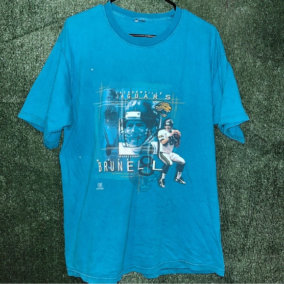 Vintage Other - Jacksonville Jaguars Mark Brunell Player Tee Shirt L NFL Florida Vintage